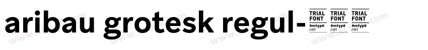 aribau grotesk regul字体转换